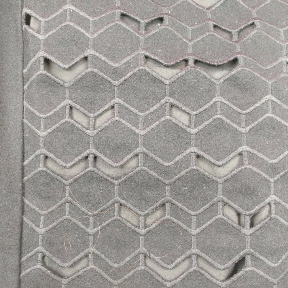 @ Ann Taylor sz 8 Pencil Skirt Honeycomb Black - Picture 3 of 5